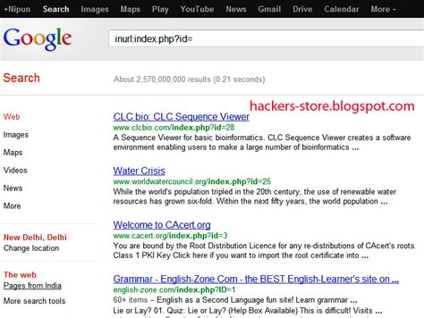 inurl php id.